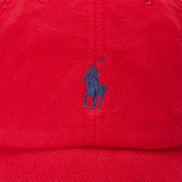 RL Red Cotton Piqu&eacute; Ball Cap Polo Ralph Lauren 3