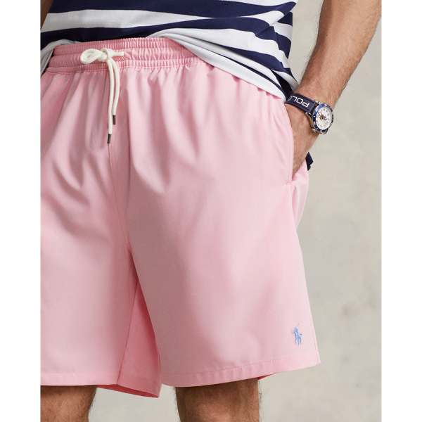 Carmel Pink Traveller Classic Fit Swimming Trunks Big & Tall 5