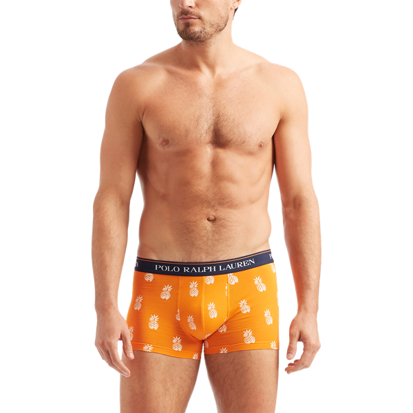 3pk Sph Str/Bscy Grn/Orng Classic Stretch-Cotton Trunk 3-Pack Polo Ralph Lauren 2