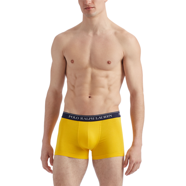 3pk Sph Str/ Slk Ylw/ Sph Classic Stretch-Cotton Trunk 3-Pack Polo Ralph Lauren 5