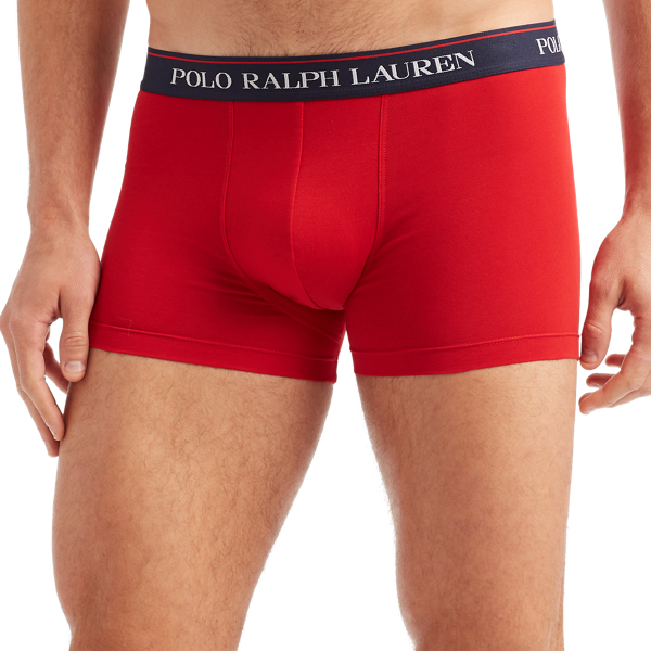 3pk Red/And Htr/Nvy Mlti Classic Stretch-Cotton Trunk 3-Pack Polo Ralph Lauren 3