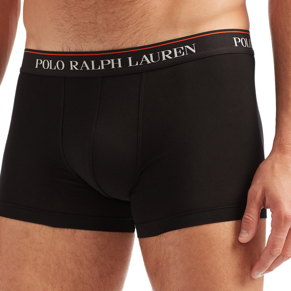 3pk Blk/Crgo Green/Newsan Classic Stretch-Cotton Trunk 3-Pack Polo Ralph Lauren 3