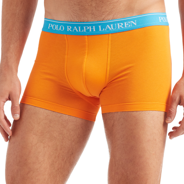 3pk Solar Orng/Car Blu/Cr Classic Stretch-Cotton Trunk 3-Pack Polo Ralph Lauren 3