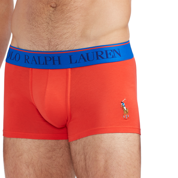 Tomato Stretch Cotton Trunks Polo Ralph Lauren 4