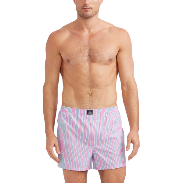 Plm Bch Strp/Sav Pld/Blue Cotton Boxer 3-Pack Polo Ralph Lauren 2