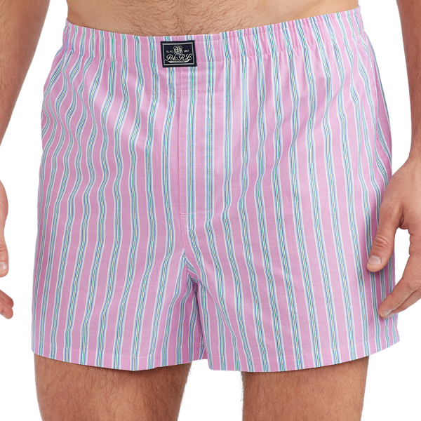 Plm Bch Strp/Sav Pld/Blue Cotton Boxer 3-Pack Polo Ralph Lauren 3