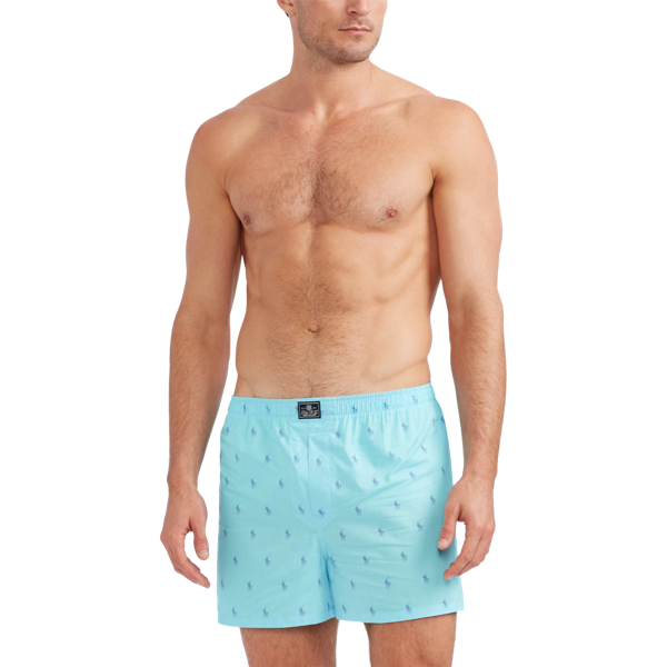 Ham Blu Aopp/Sbch Stp/Plm Cotton Boxer 3-Pack Polo Ralph Lauren 2