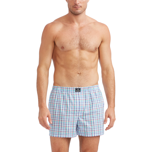 Ham Blu Aopp/Sbch Stp/Plm Cotton Boxer 3-Pack Polo Ralph Lauren 5