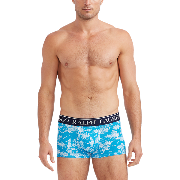 Agate Blue Tropical Stretch Cotton Trunks Polo Ralph Lauren 2