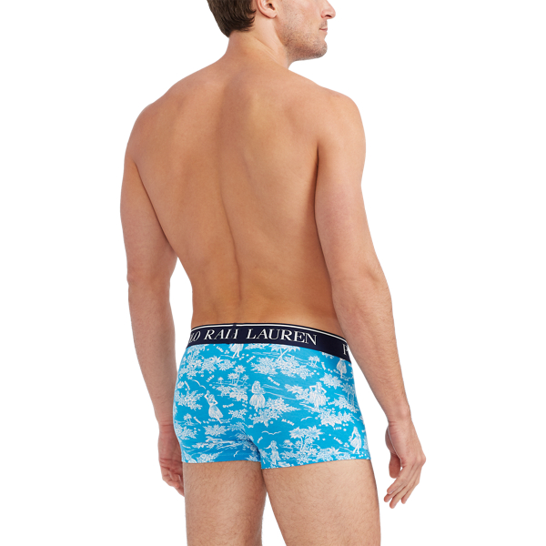 Agate Blue Tropical Stretch Cotton Trunks Polo Ralph Lauren 3