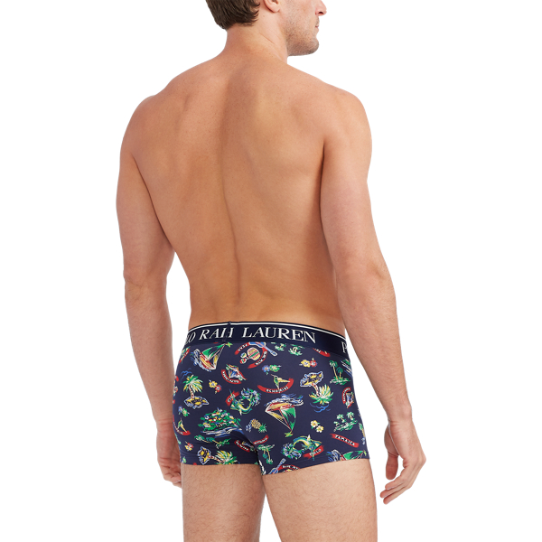 Cruise Navy Ralph Hawaiia Tropical Stretch Cotton Trunks Polo Ralph Lauren 3