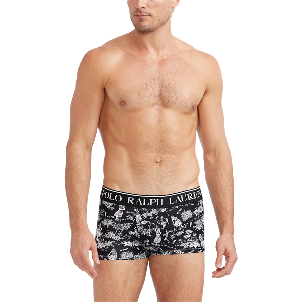 Polo Blk/Wht Luau Tropical Stretch Cotton Trunks Polo Ralph Lauren 2