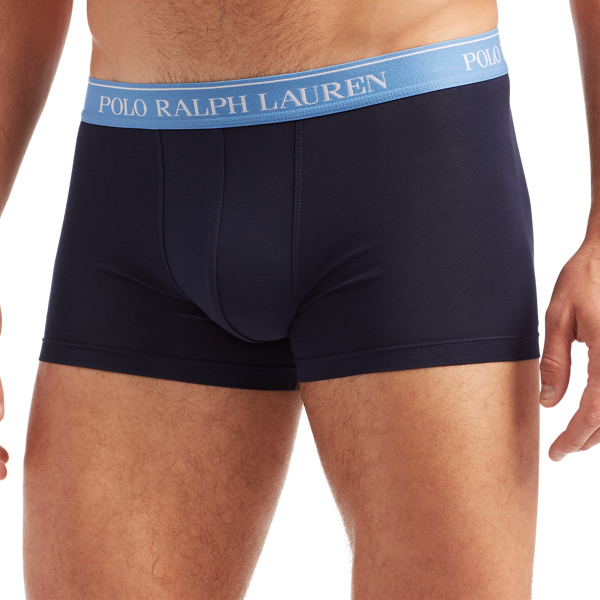 3pk Nvy Blu/Nvy Pnk/Nvy G Classic Stretch-Cotton Trunk 3-Pack Polo Ralph Lauren 3