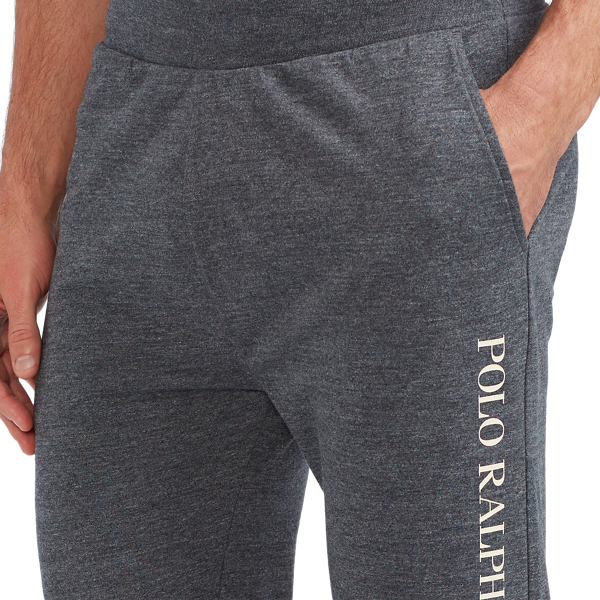 Charcoal Heather Logo Cotton-Blend Jogger Polo Ralph Lauren 4
