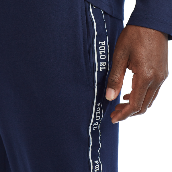Cruise Navy Logo-Tape Cotton Jersey Joggers Polo Ralph Lauren 5