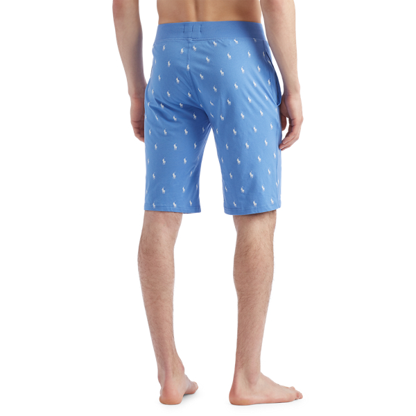 Bermuda Blue Aopp Signature Pony Sleep Short Polo Ralph Lauren 3