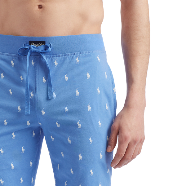 Bermuda Blue Aopp Signature Pony Sleep Short Polo Ralph Lauren 4