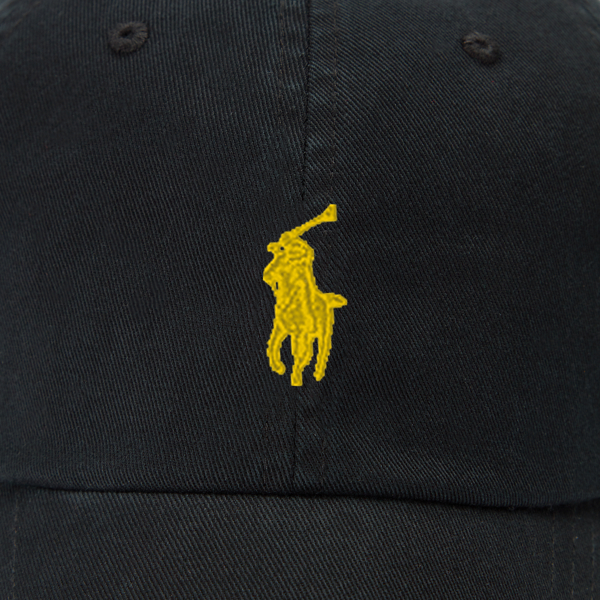 Bsr Black W/Neon Pink Pp Cotton Chino Ball Cap Polo Ralph Lauren 3