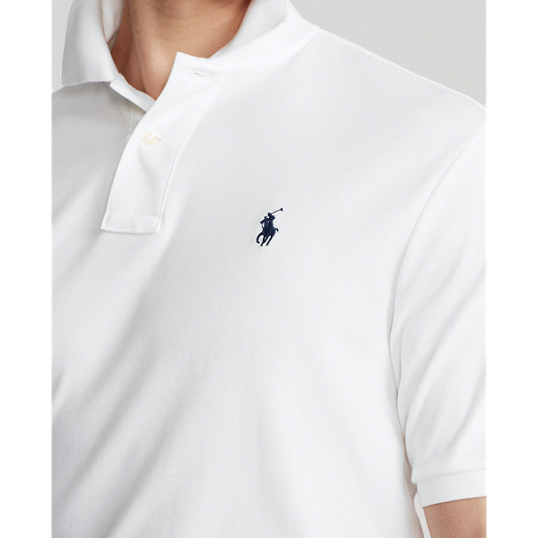 White Classic Fit Soft Cotton Polo Shirt Polo Ralph Lauren 6