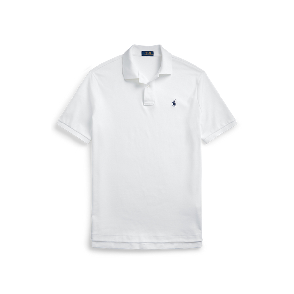 White Classic Fit Soft Cotton Polo Shirt Polo Ralph Lauren 2