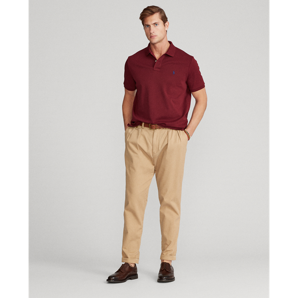 Classic Wine Ss Solid Interlock Polo Ralph Lauren 4