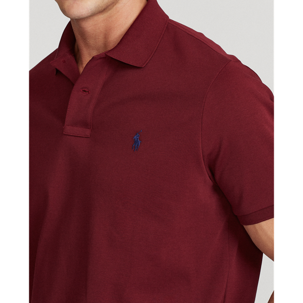 Classic Wine Ss Solid Interlock Polo Ralph Lauren 6