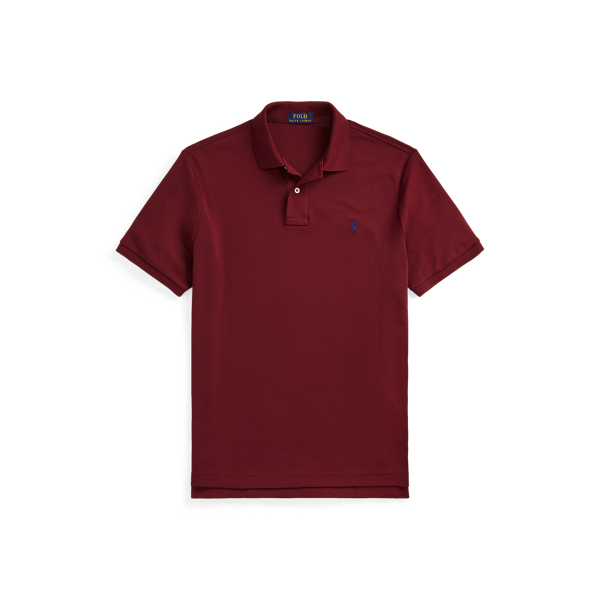Classic Wine Ss Solid Interlock Polo Ralph Lauren 2