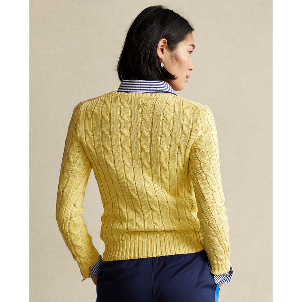 Baumwollpullover mit Zopfmuster Polo Ralph Lauren in Bristol Yellow 5