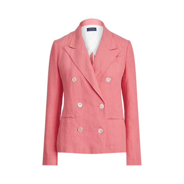 Double-Breasted Linen Blazer Polo Ralph Lauren 1