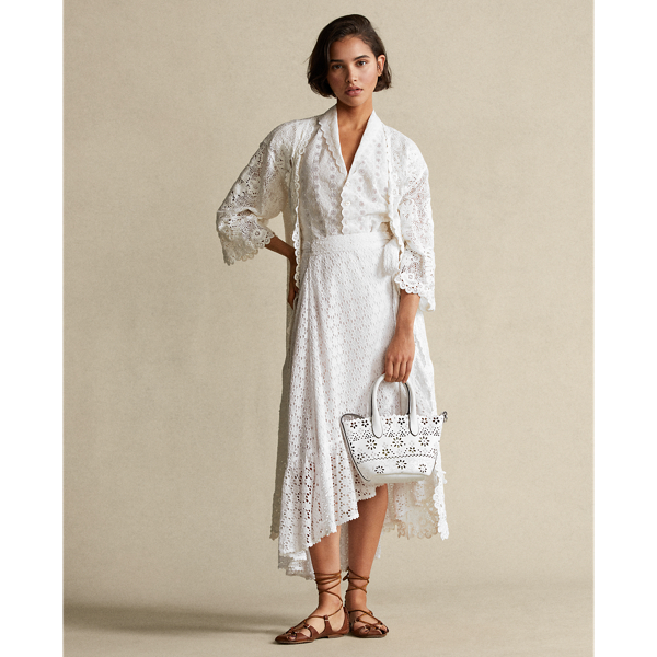 White Cotton Lace Duster Polo Ralph Lauren 3