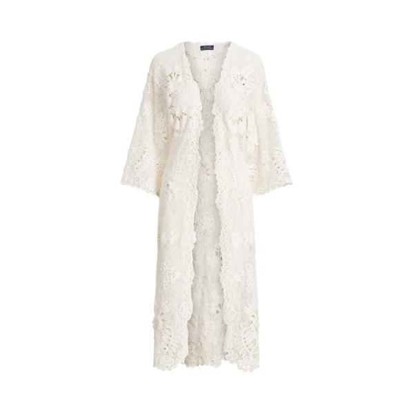 White Cotton Lace Duster Polo Ralph Lauren 2