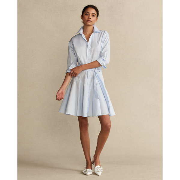 Cotton Broadcloth Shirtdress