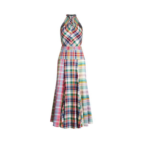 Cotton Madras Halter Dress for Women Ralph Lauren CH