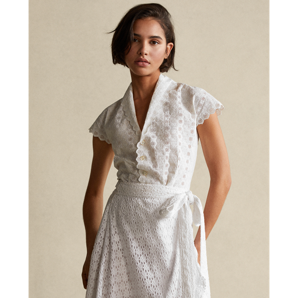 Eyelet Cotton Blouse