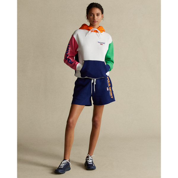 Autumn Royal Multi Colour-Blocked Logo Fleece Hoodie Polo Ralph Lauren 3