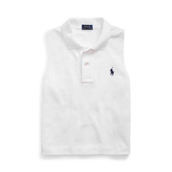 Cotton Sleeveless Polo Shirt Polo Ralph Lauren em 1