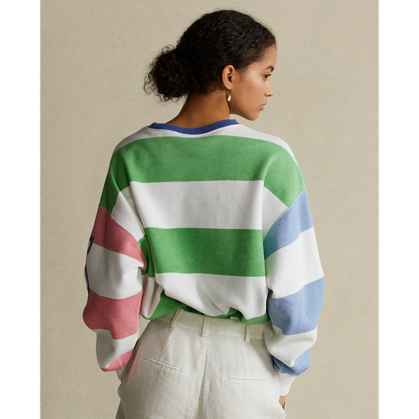 送料関税無料【POLO RALPH LAUREN】STRIPED FLEECEスウェット Striped Fleece Sweatshirt