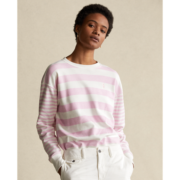 Striped Fleece Sweatshirt