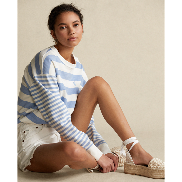 Striped Fleece Sweatshirt