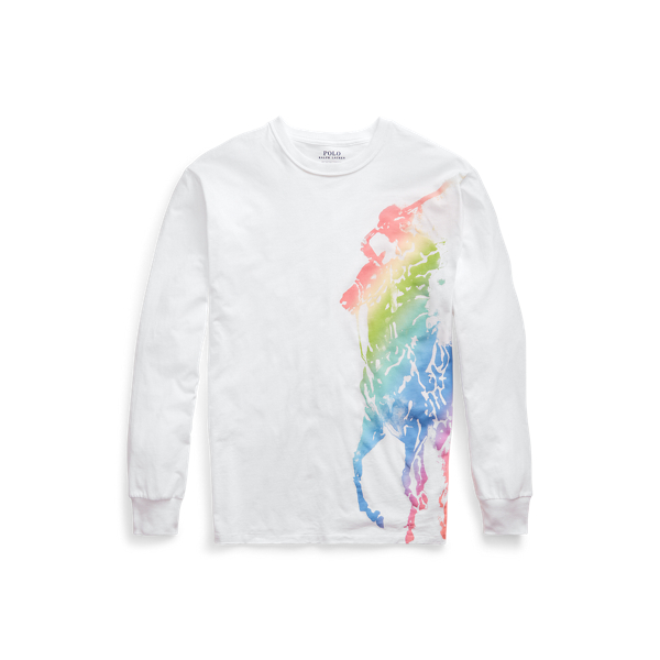 Ombre Pony Long-Sleeve Tee Polo Ralph Lauren em 1