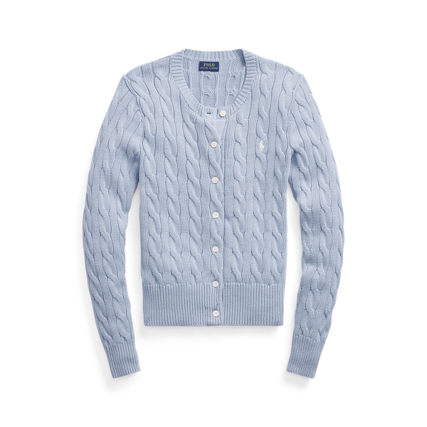 Cable-Knit Cotton Cardigan