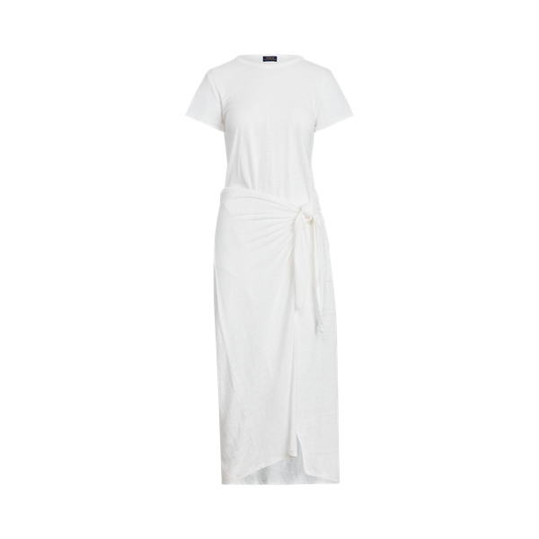 Linen Tee Wrap Dress Polo Ralph Lauren em 1