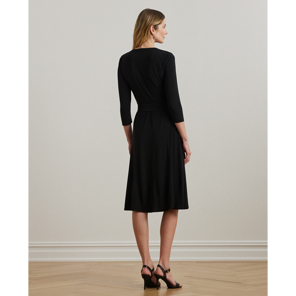 Lauren ralph lauren surplice jersey dress on sale