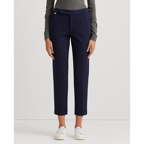 Lauren Navy Stretch Ponte Trouser Lauren Petite 4