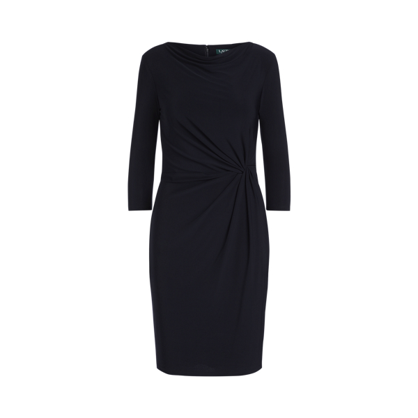 Twisted-Knot Jersey Dress Lauren Petite 1