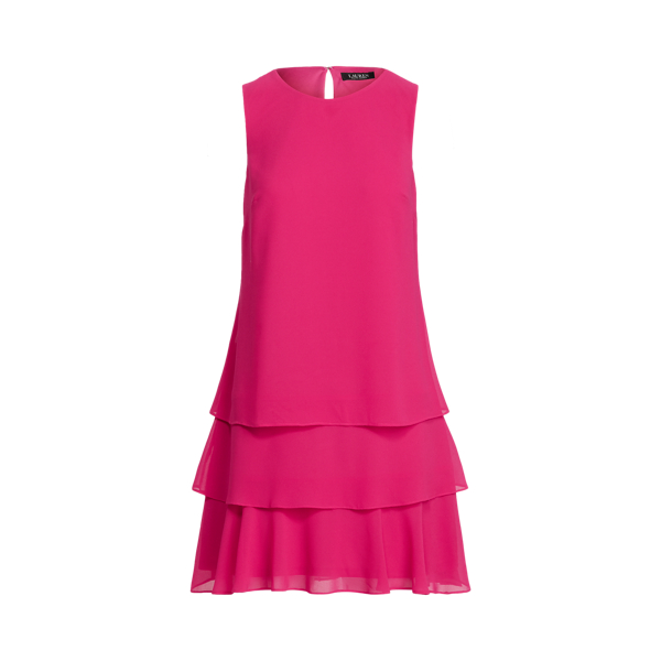 Georgette Shift Dress Lauren Petite 1