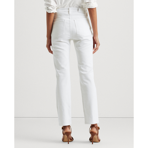 White Wash High-Rise Straight Ankle Jean Lauren 6