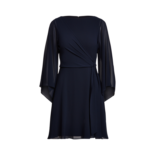 Vestido de georgette con manga kimono Lauren en 1