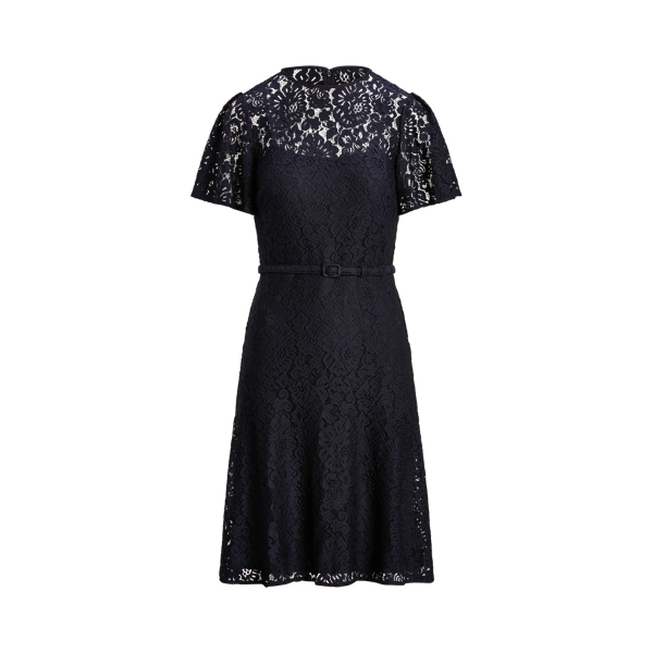 Belted Lace Dress