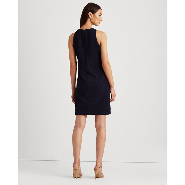Lighthouse Navy Quilted Ponte Sleeveless Dress Lauren 5